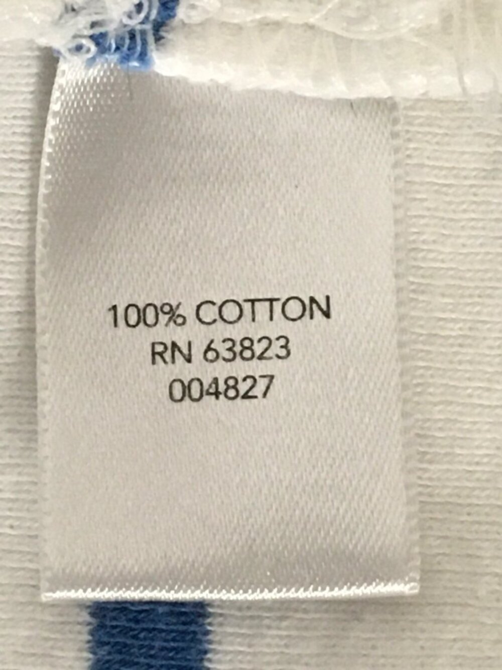 CJ Banks Top Women Size 1X White w Blue Stripes Short Sleeve T shirt Round Neck - Picture 12 of 14
